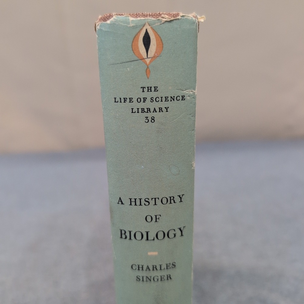 A History of Biology Charles Singer 1962 Revised Edition Hardcover Dust Jacket - Picture 2 of 10